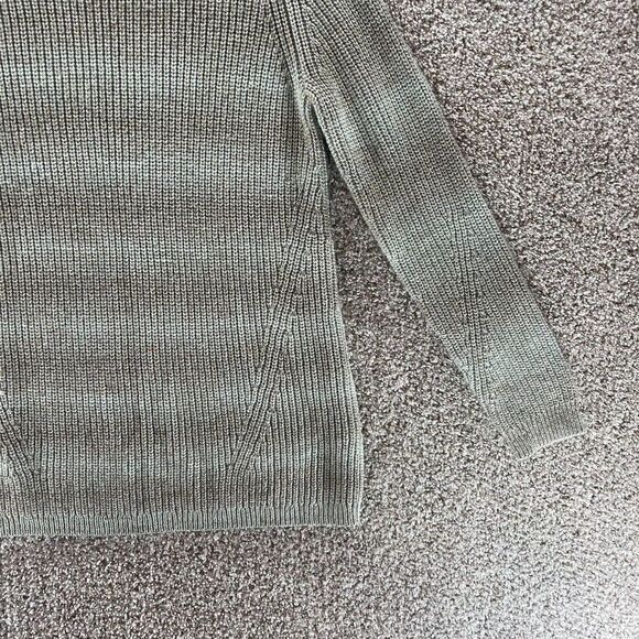 J Jill Sweater Womens Small Grey Striped Long Sleeve Pullover Preppy Casual Crew - Picture 4 of 12